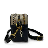 Black Amberleigh Crossbody - Woven Zigzag