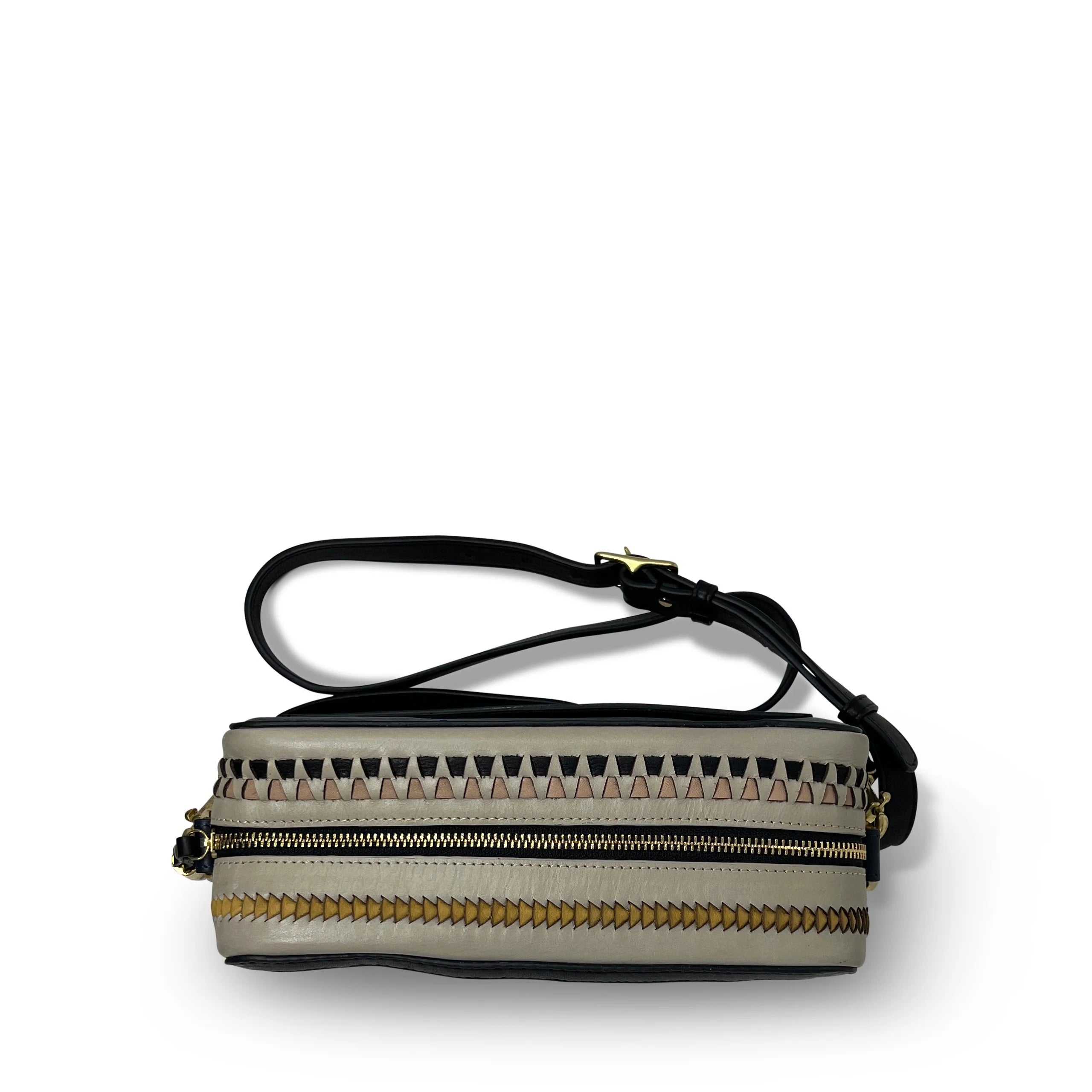 Rosy Brown Amberleigh Crossbody - Woven Zigzag
