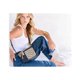 Dark Slate Gray Amberleigh Crossbody - Woven Zigzag