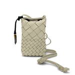 Dark Gray Sling Phone Crossbody - Sand Threaded Weave