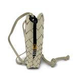 Rosy Brown Sling Phone Crossbody - Sand Threaded Weave