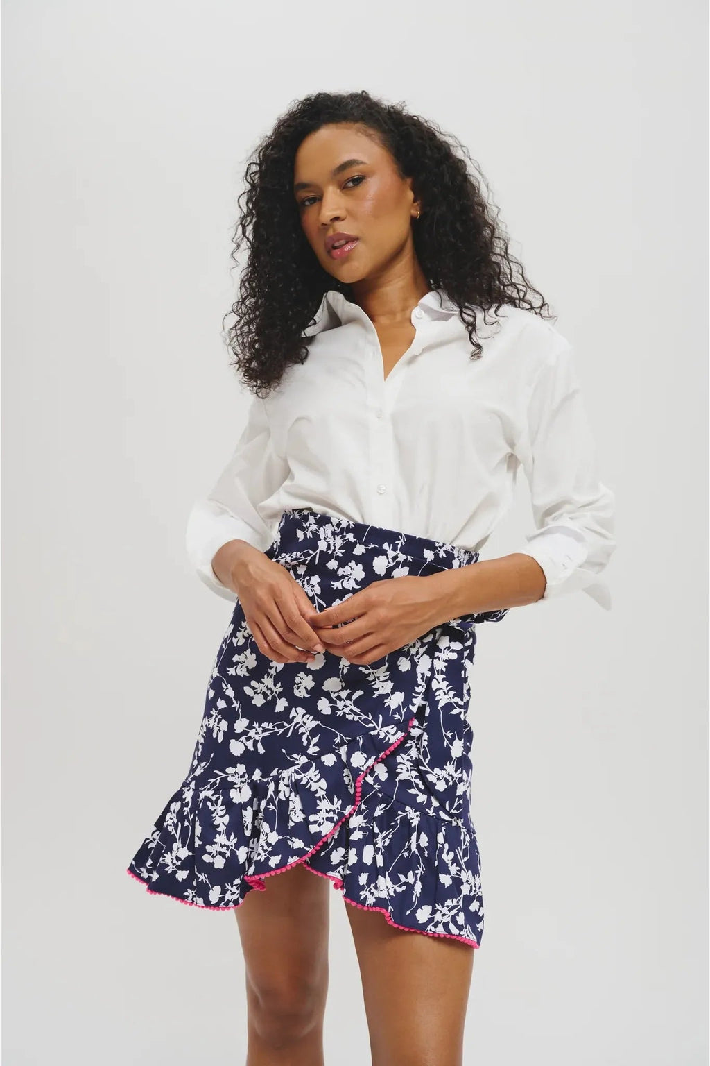The Flore Skirt Navy Leledebaltzac
