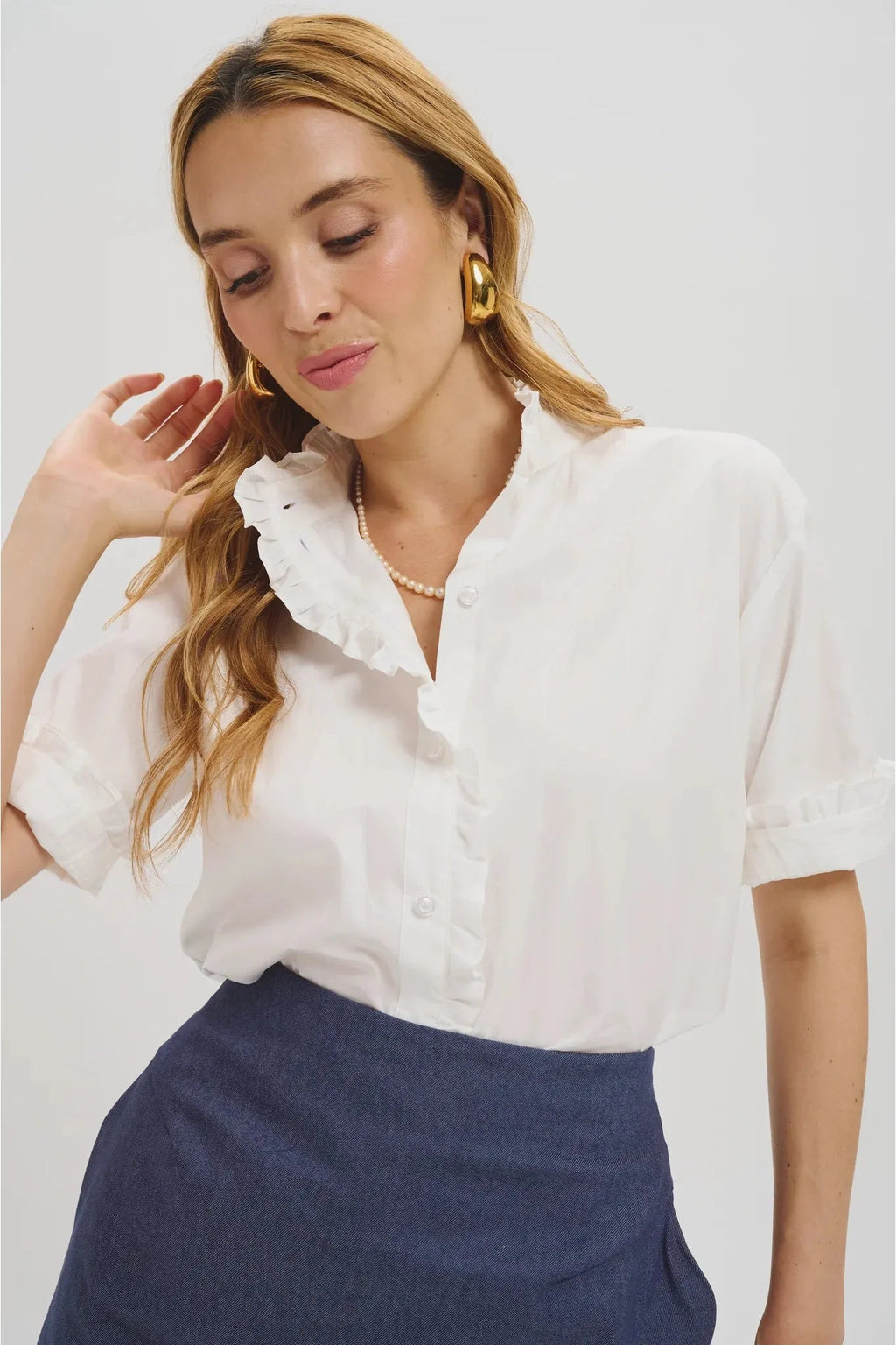 The Vanessa Skirt Denim Leledebaltzac