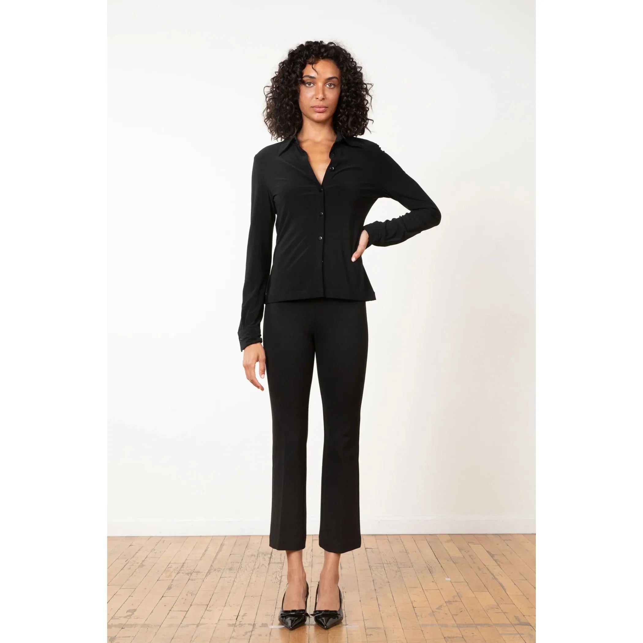 Black 4 Way Stretch Black