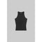 Light Gray LeSet Lauren High Neck Tank Black