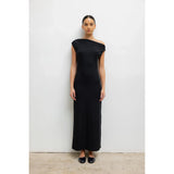Lauren Ruched Asymmetrical Shoulder Dress