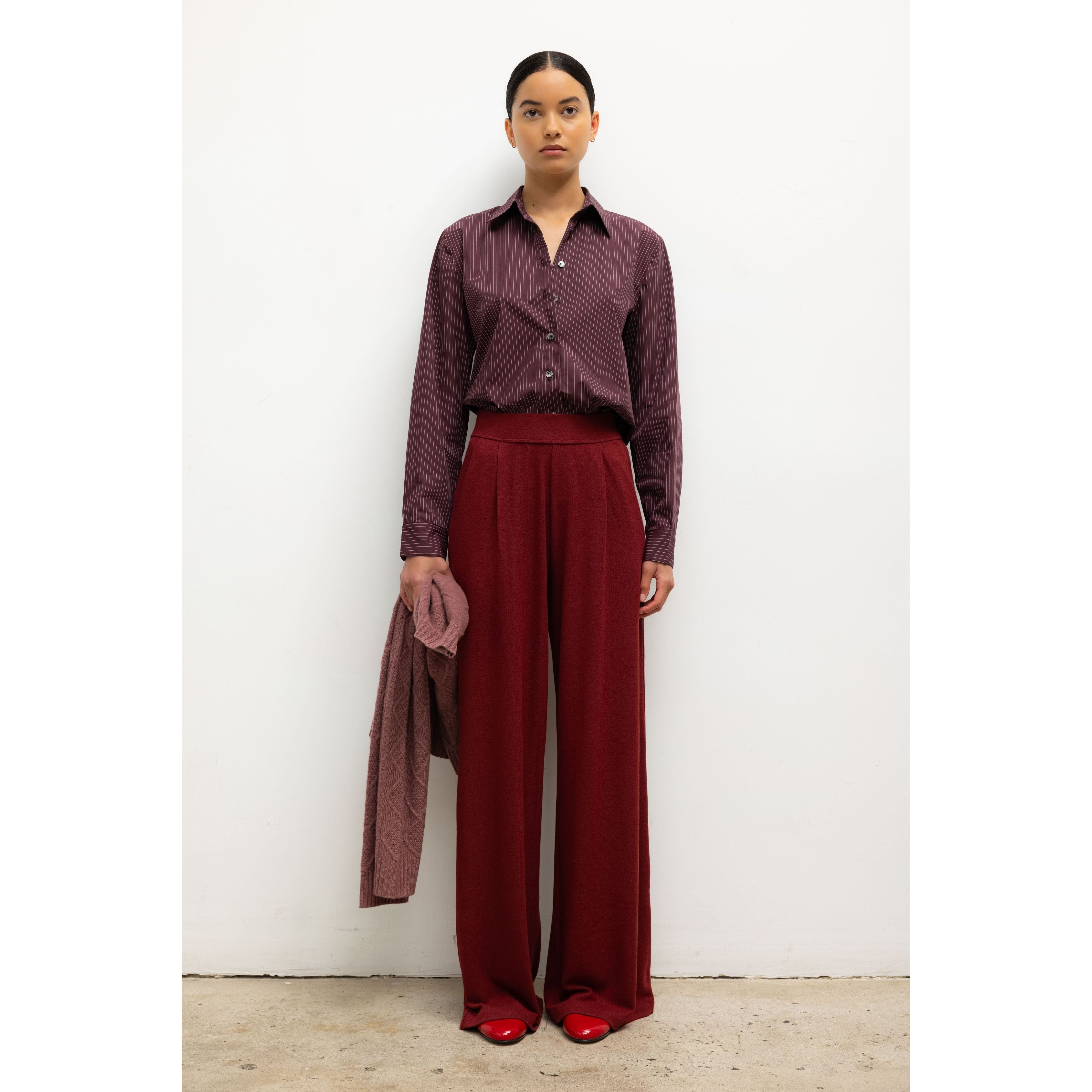 LAUREN PLEATED POCKET PANT LESET