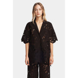 Hansen & Gretel Loretta Lace Shirt Black