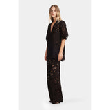 Hansen & Gretel Loretta Lace Shirt Black