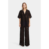 Hansen & Gretel Loretta Lace Shirt Black