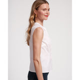 Frances Valentine Louise Collar Cotton Shell White