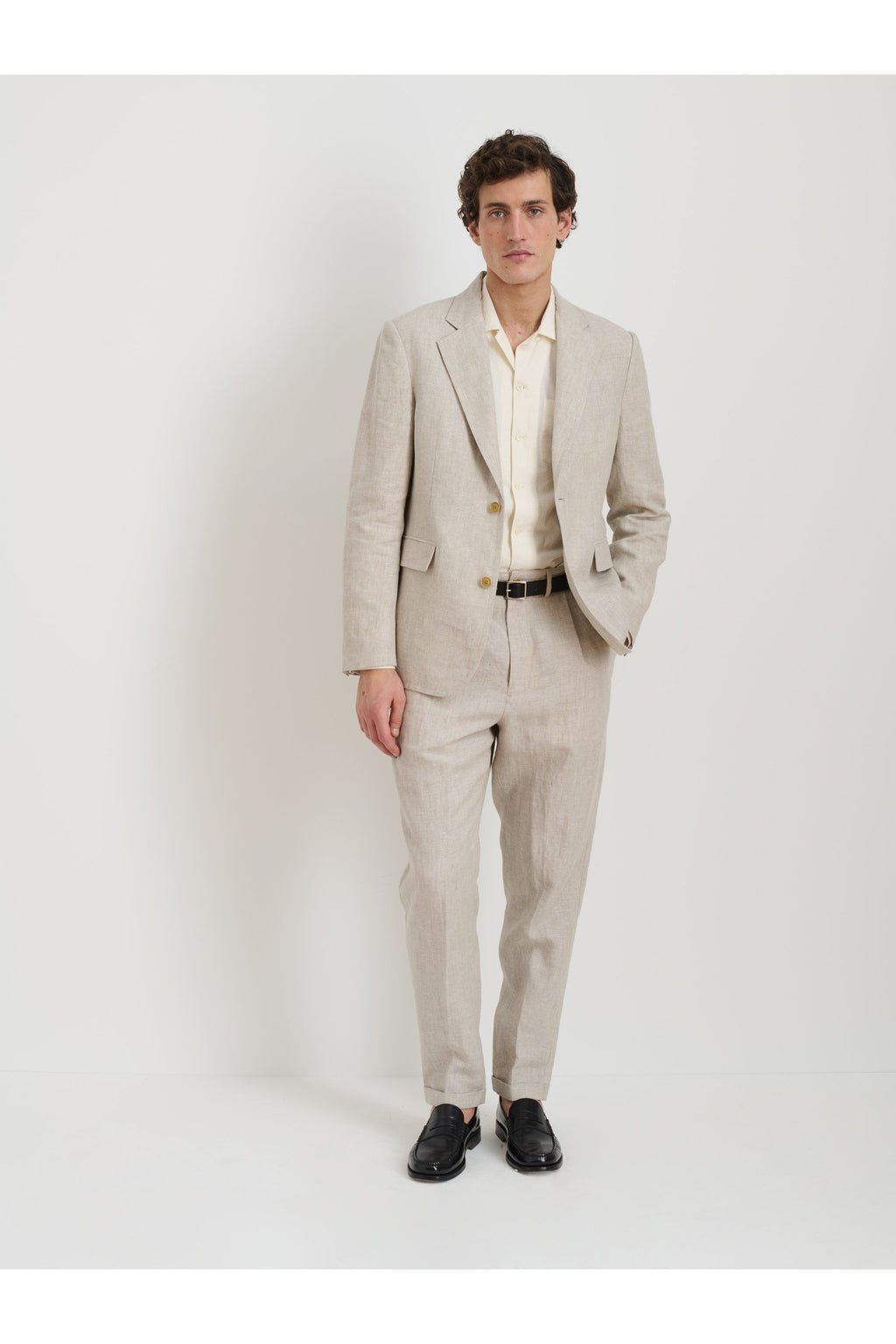 Standard Pleated Pant In Flax Linen Alex Mill