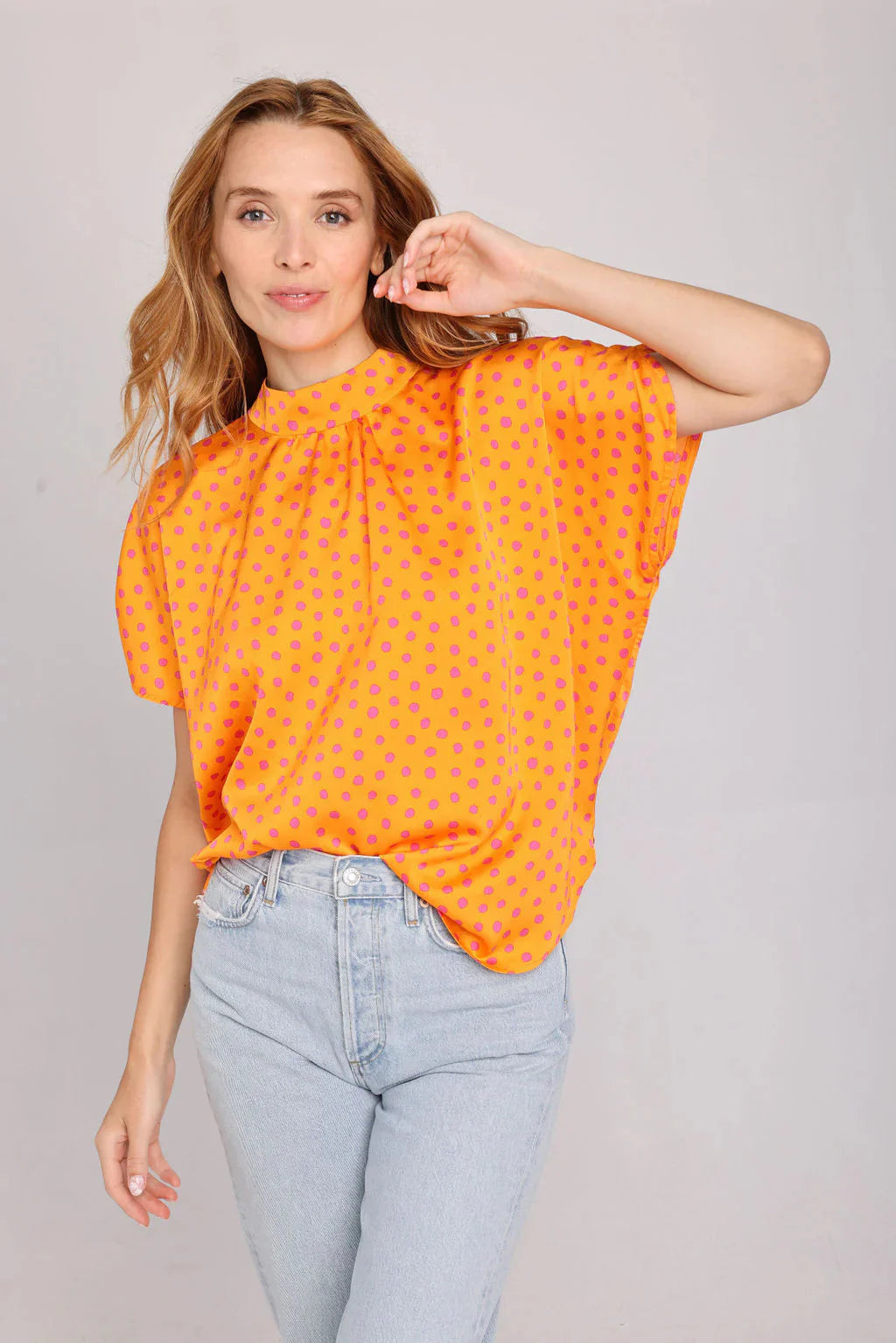 The Sistina top in Orange Leledebaltzac