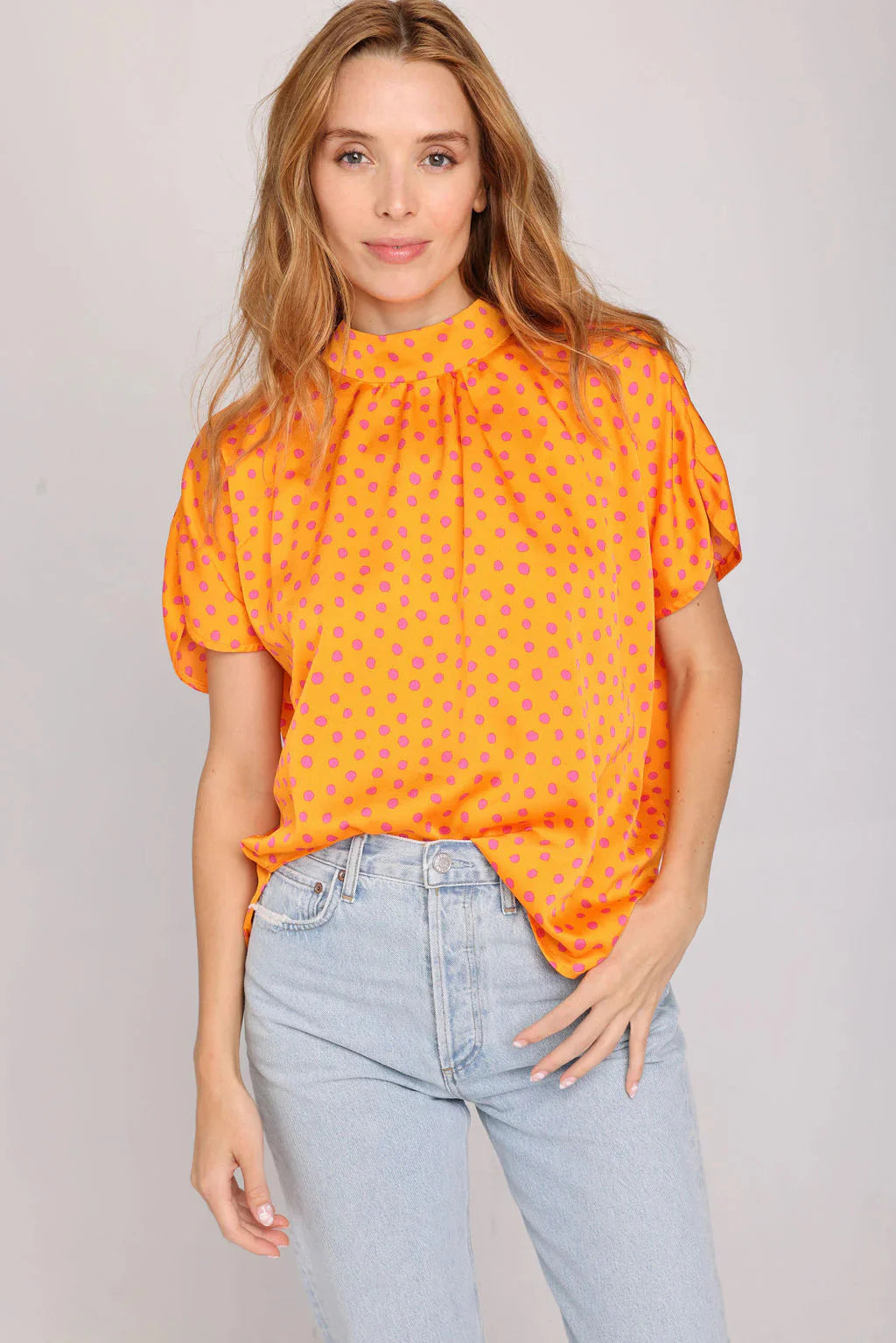The Sistina top in Orange Leledebaltzac