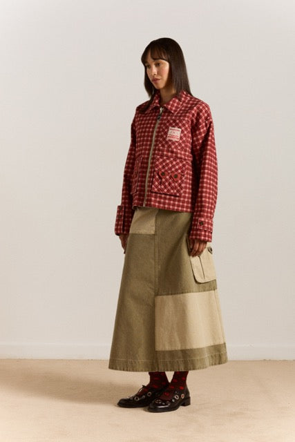 MARCELLE BARN JACKET Damson Madder