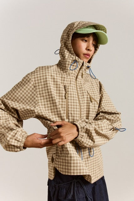 MATILDA RAINCOAT - GINGHAM Damson Madder