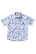 Paniolo SS White Blue Western Aloha