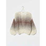 MOHAIR LUREX MIX BOMBER CARDIGAN, GRADIENT