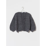 WOOL ALPACA MIX BOMBER CARDIGAN