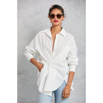 Gray Diana Wrap Shirt