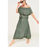 Mirth Verona Skirt in Verde Fossil
