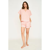 Mirth Pajama Short Set in Conch