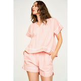 Mirth Pajama Short Set in Conch