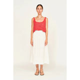 Mirth Verona Skirt in White Marine Eyelet