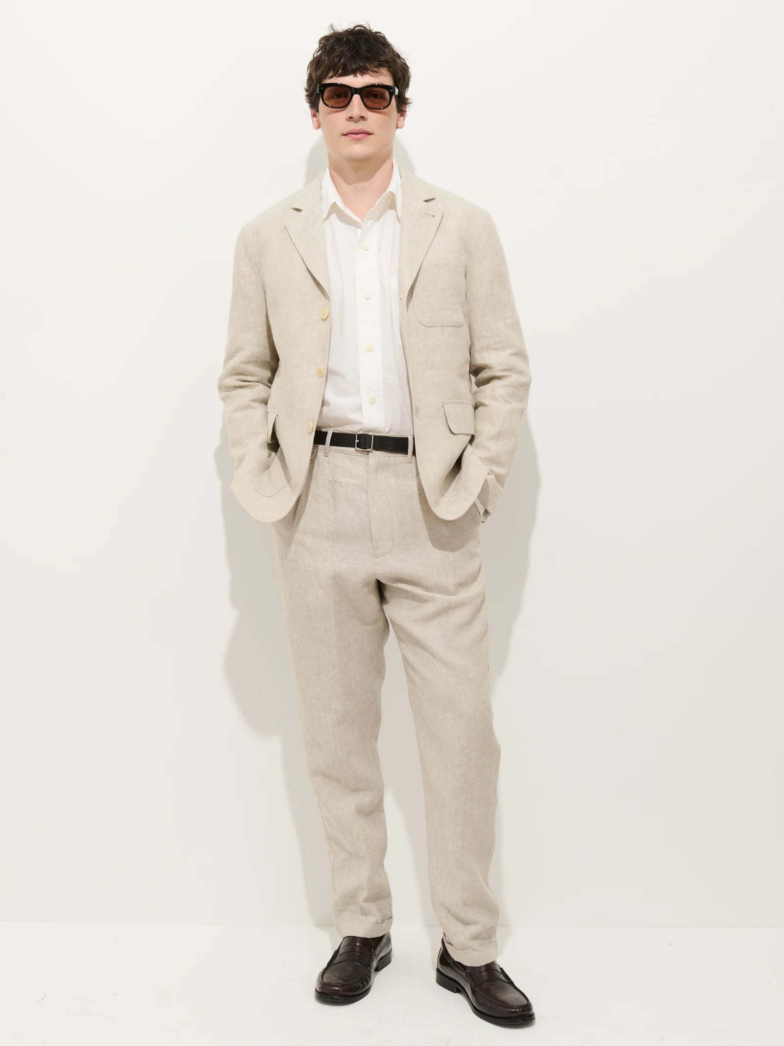 Mercer Linen Jacket in Flax Alex Mill