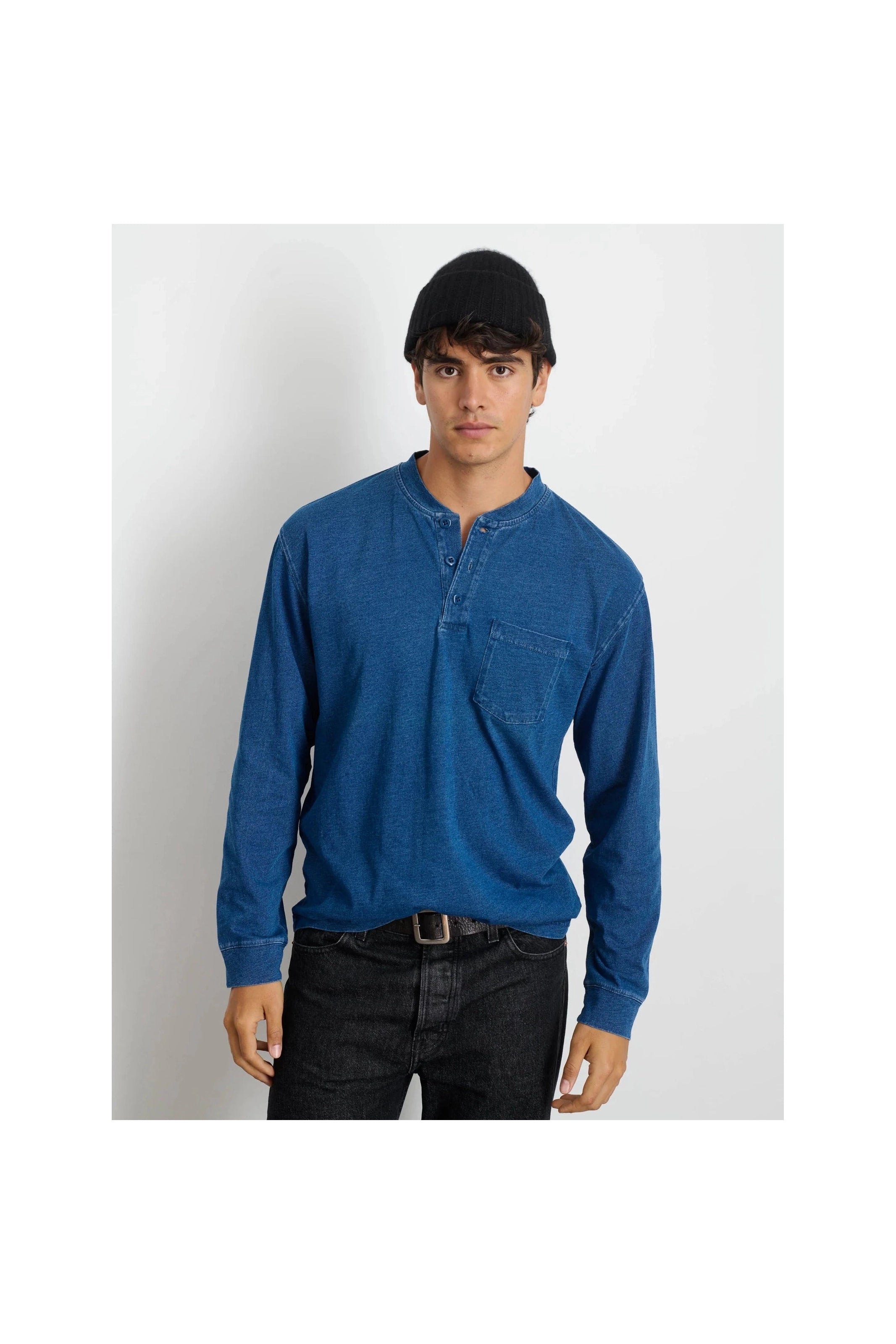 Alan Henley In Indigo Slub Cotton Alex Mill