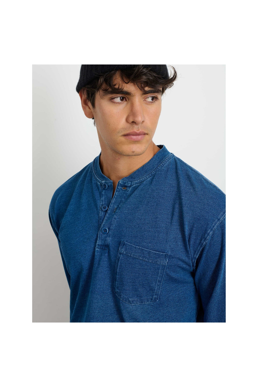 Alan Henley In Indigo Slub Cotton Alex Mill