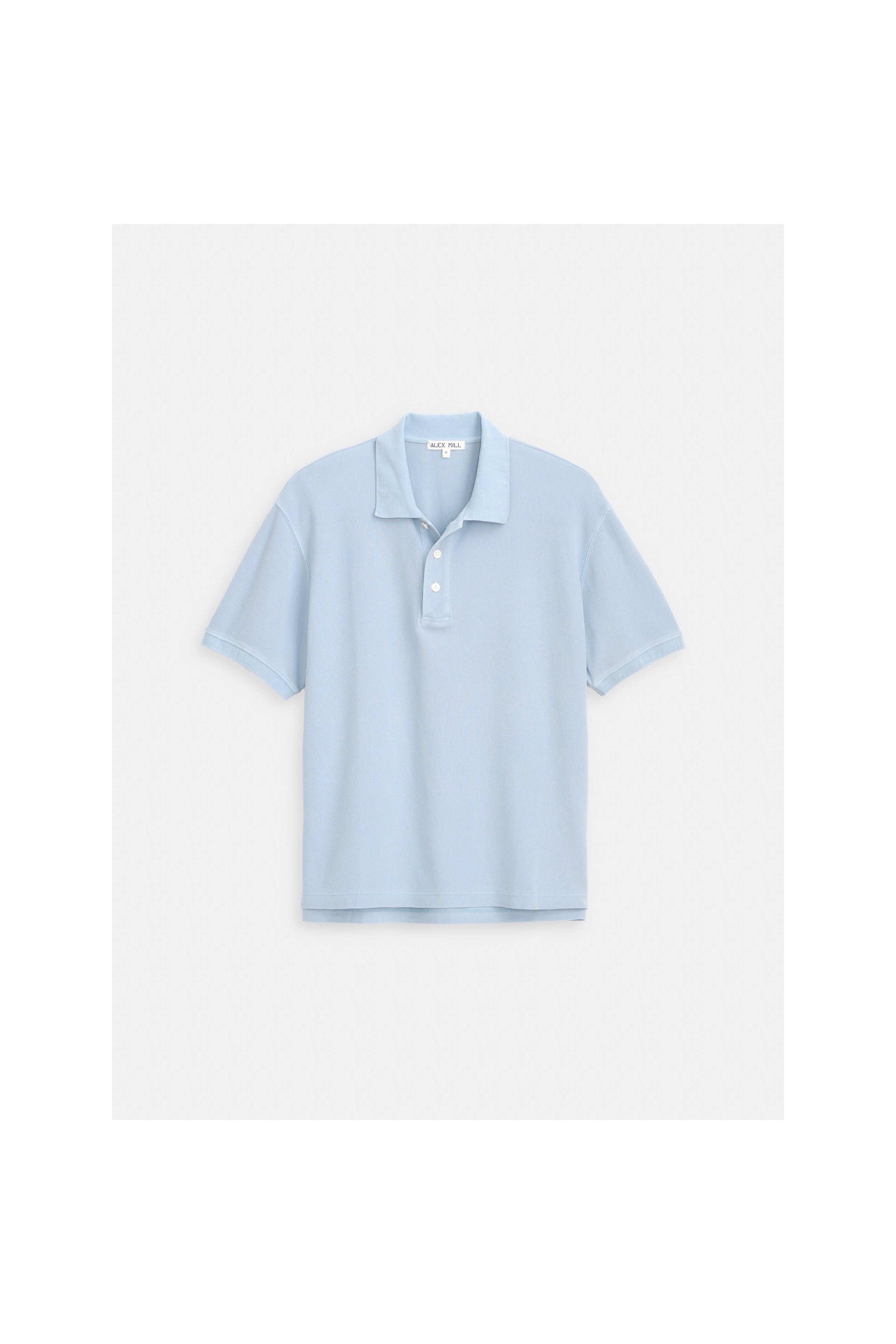 Garment Dyed Polo in Pique Cotton Alex Mill