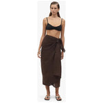 Dark Slate Gray Marle Hattie Sarong Chocolate