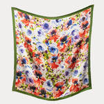 Silk Scarf 36" x 36" Super Bloom  Pink/Purple/Multi OS Frances Valentine