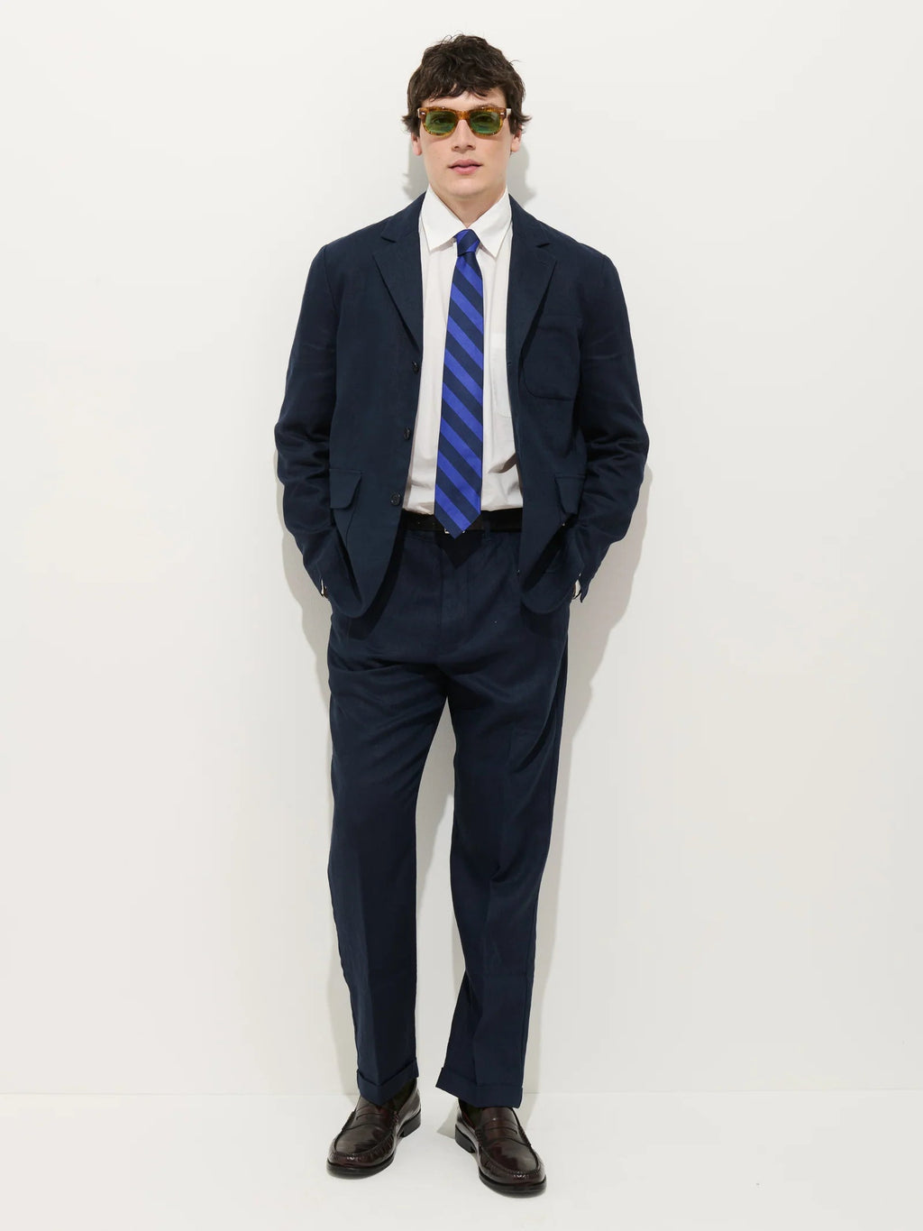 Mercer Linen Jacket in Navy Alex Mill