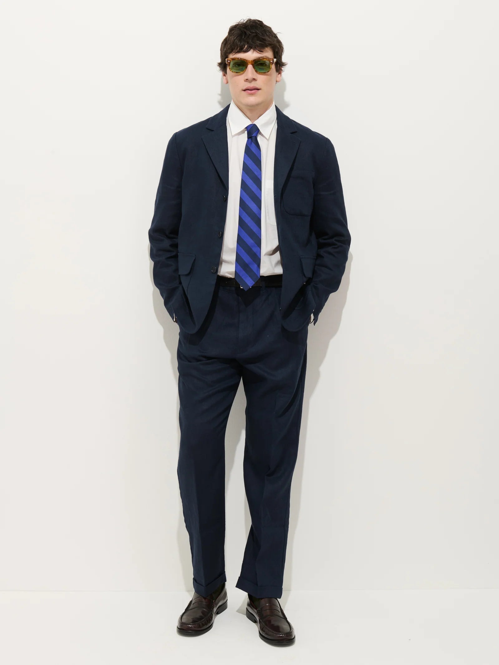 Mercer Linen Jacket in Navy Alex Mill