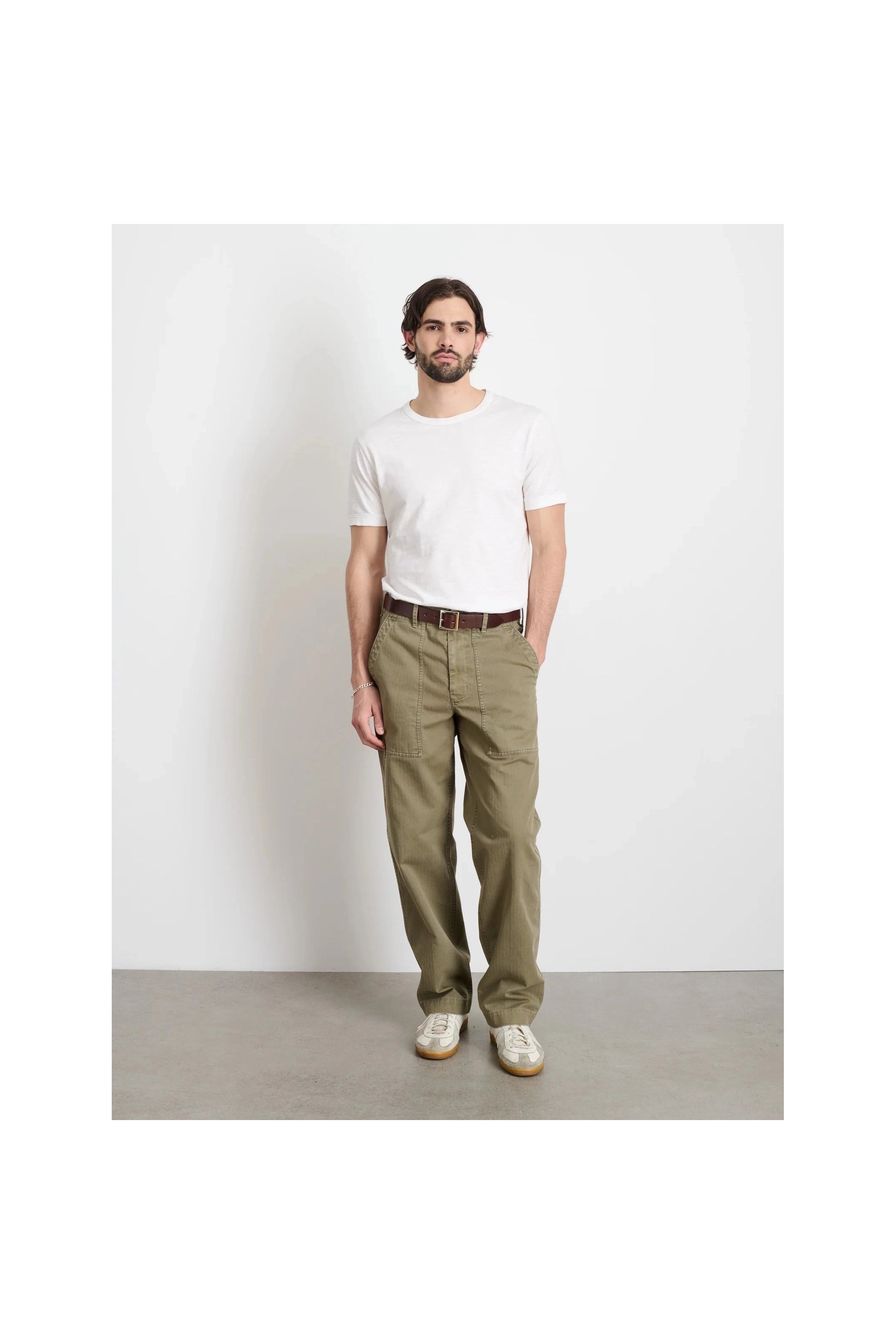 Field Pant Herringbone Dark Olive Alex Mill