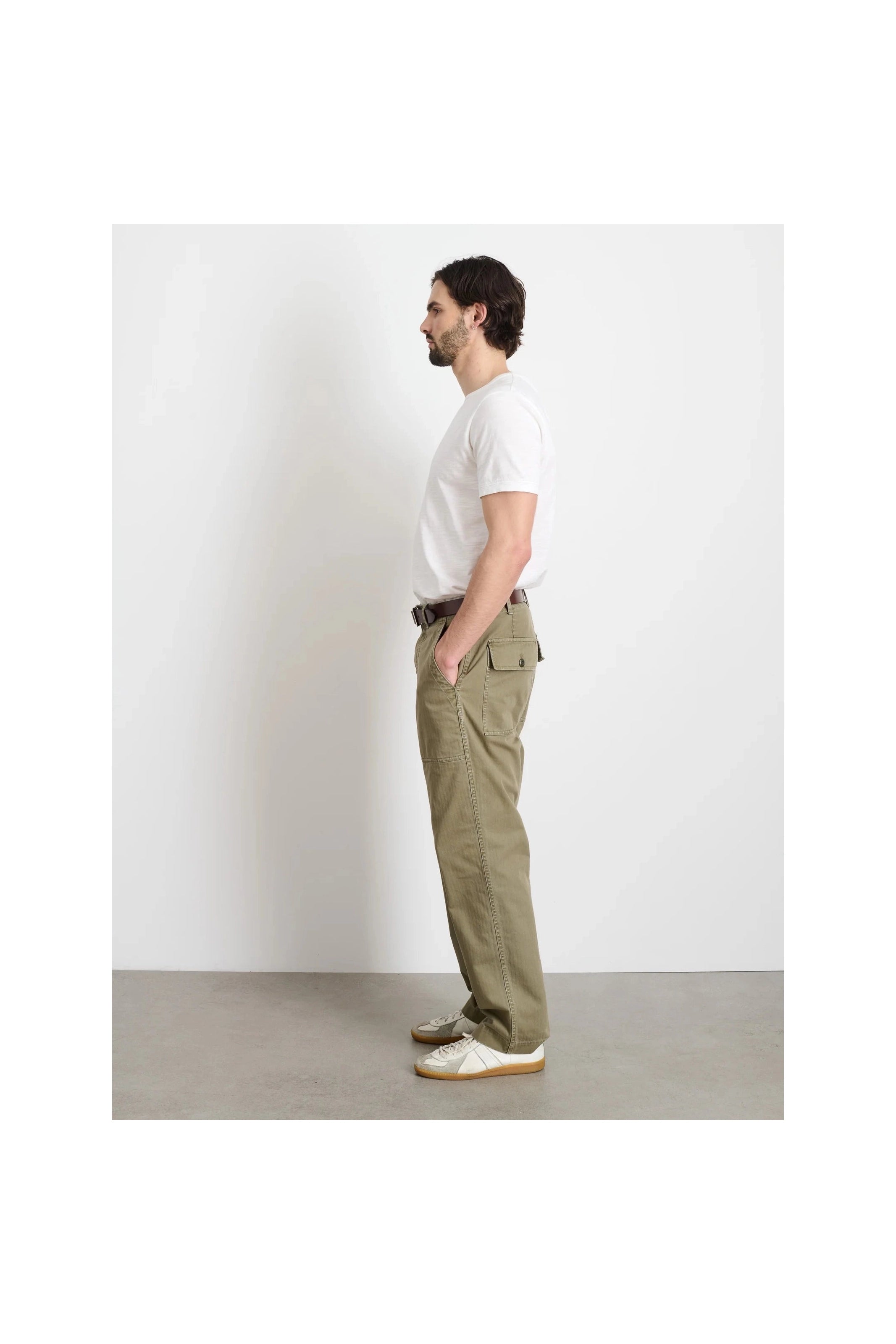 Field Pant Herringbone Dark Olive Alex Mill