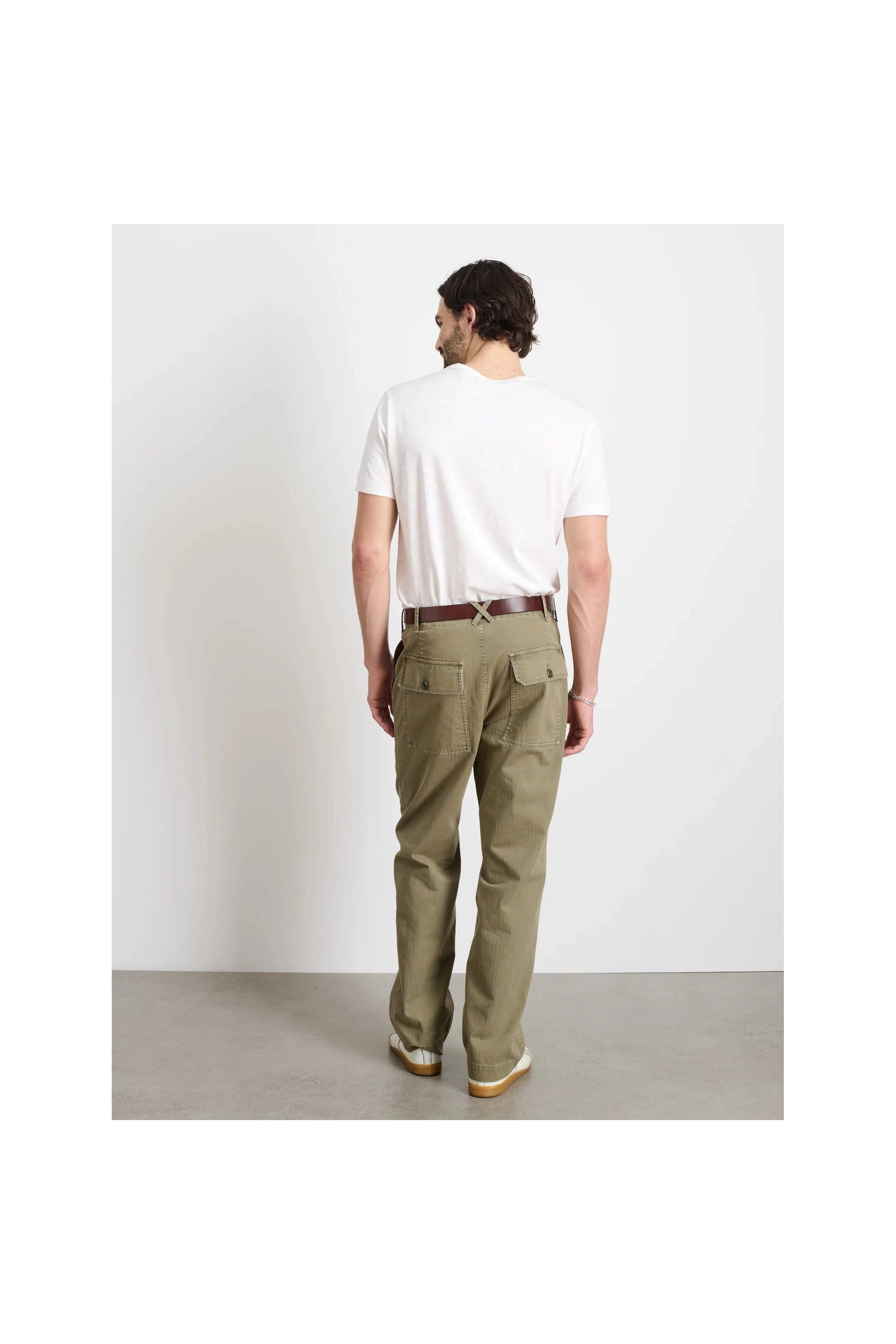 Field Pant Herringbone Dark Olive Alex Mill