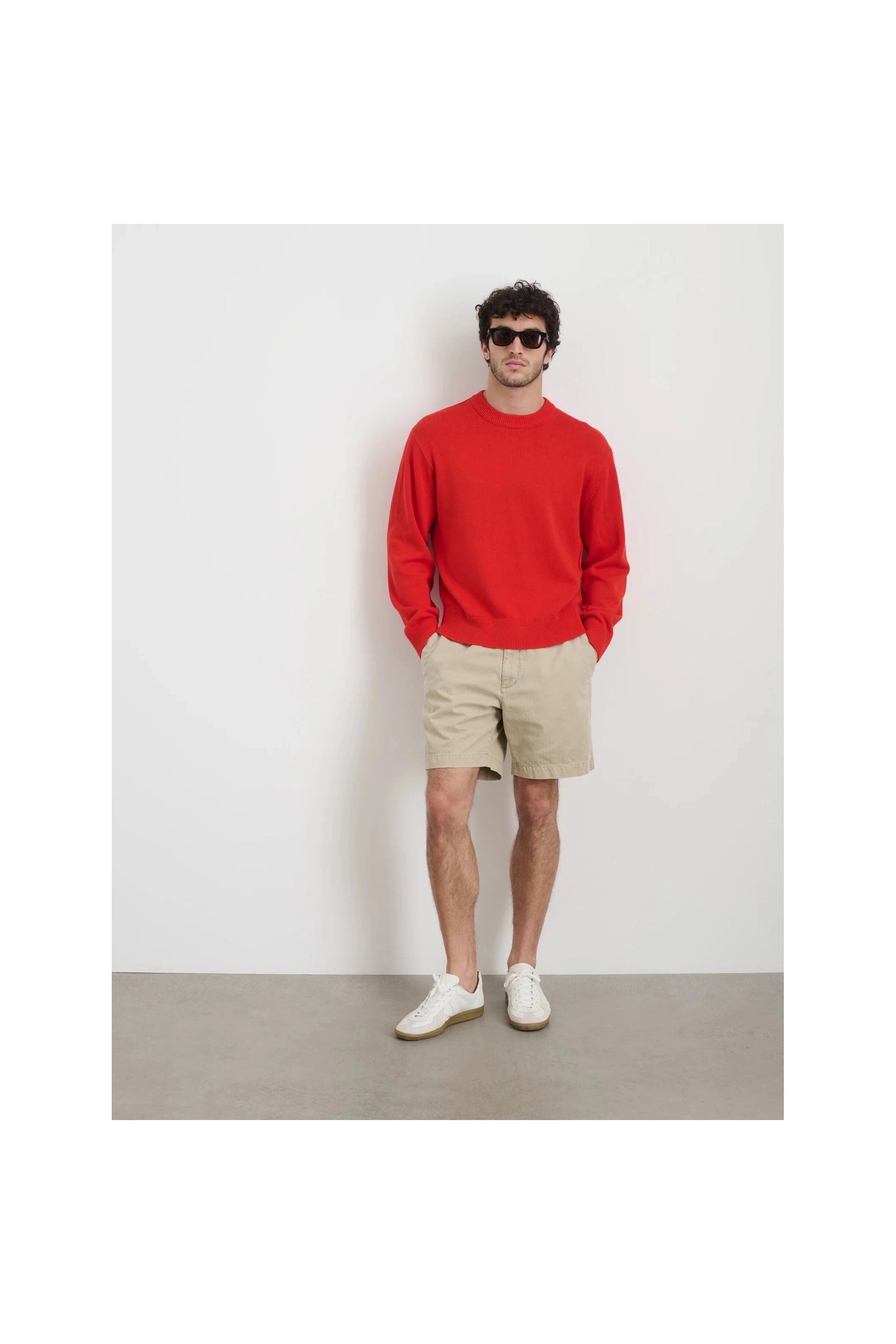 Gabriel Crewneck Sweater Hot Chili Alex Mill