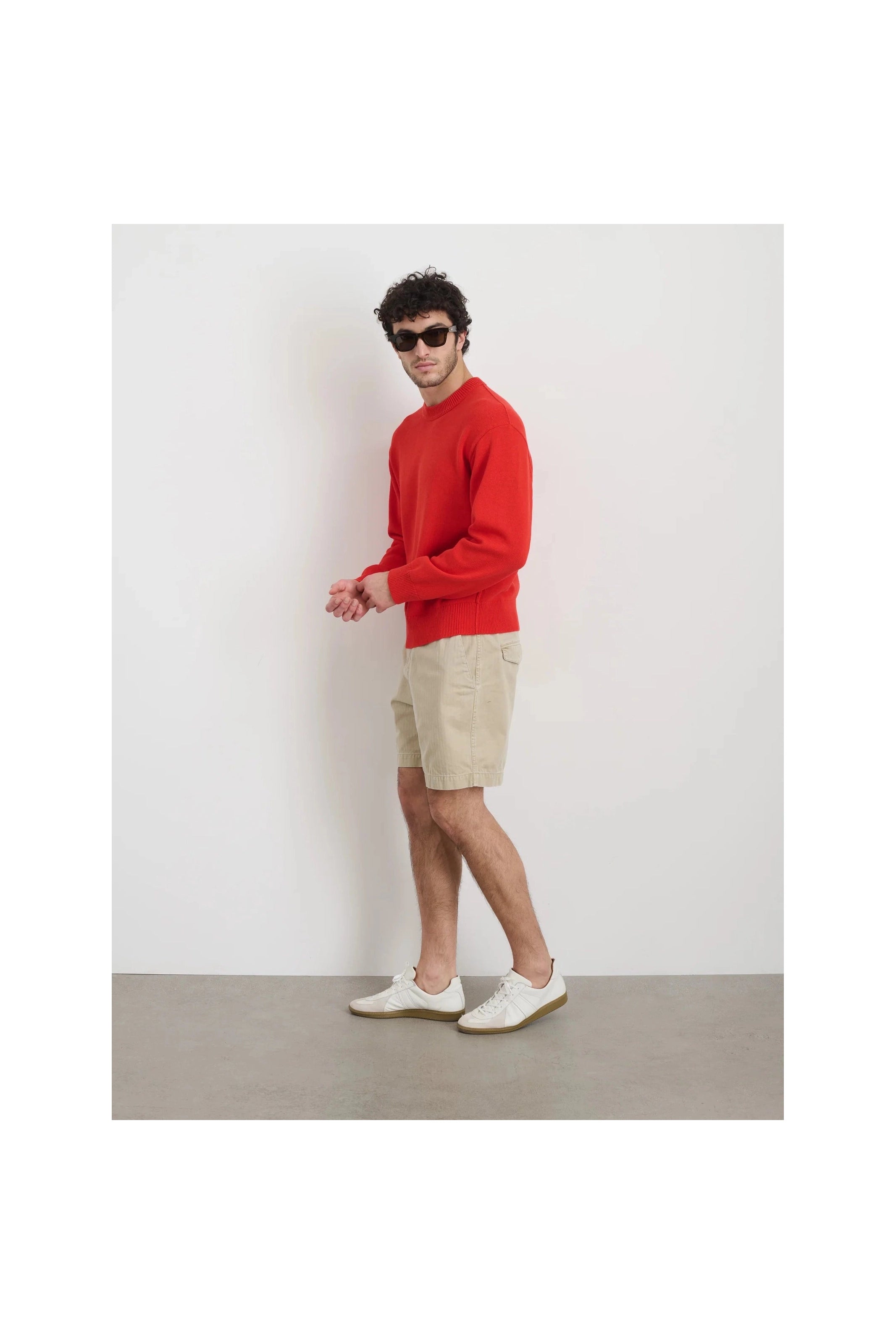 Gabriel Crewneck Sweater Hot Chili Alex Mill