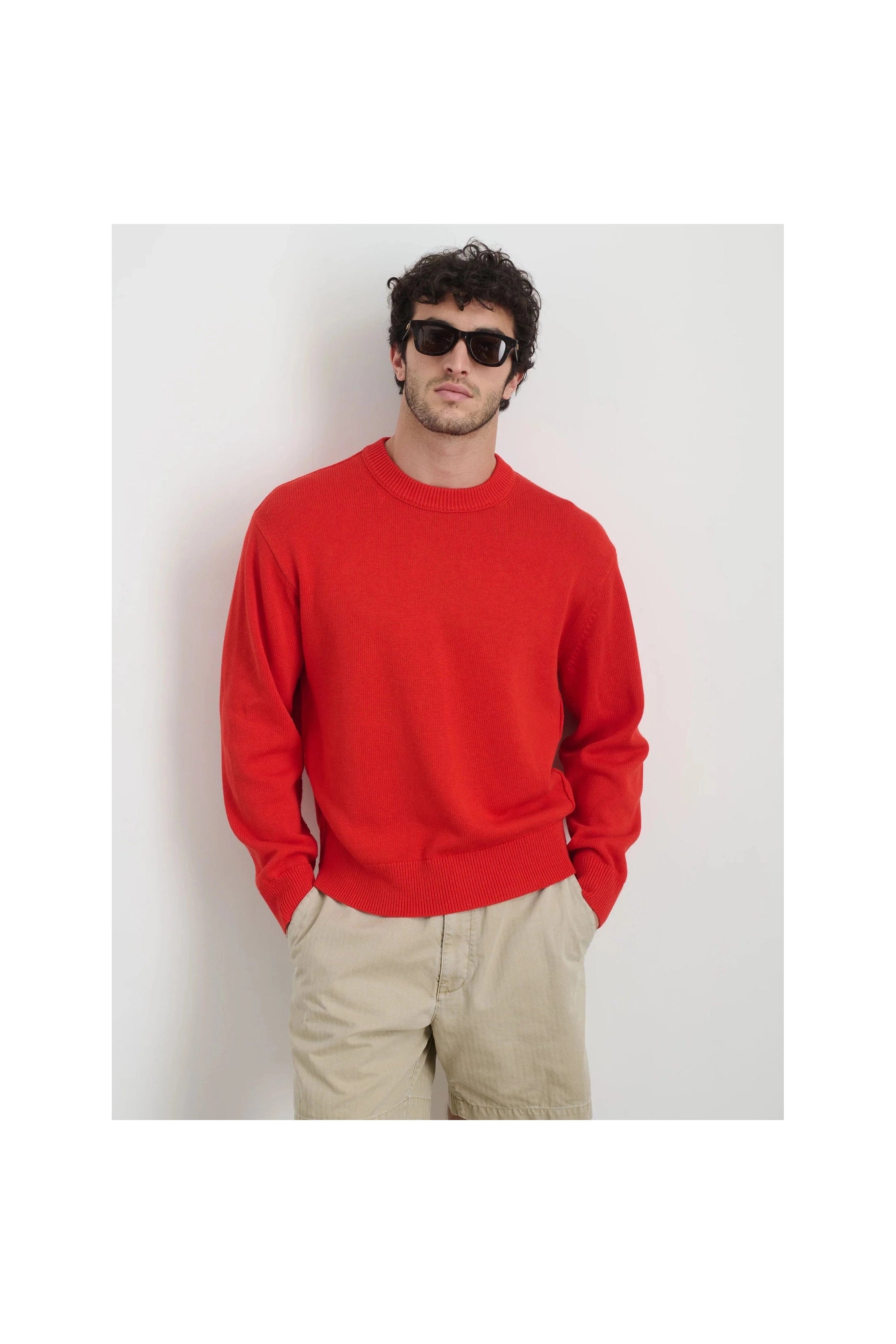 Gabriel Crewneck Sweater Hot Chili Alex Mill