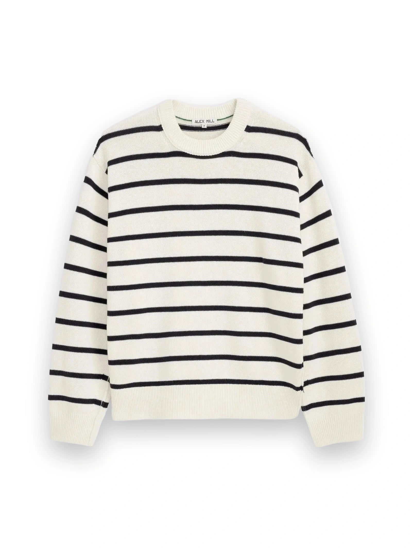 Gabriel Crewneck Sweater Ivory/Dark Navy