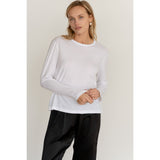 Donni The Jersey Long Sleeve Tee Powder