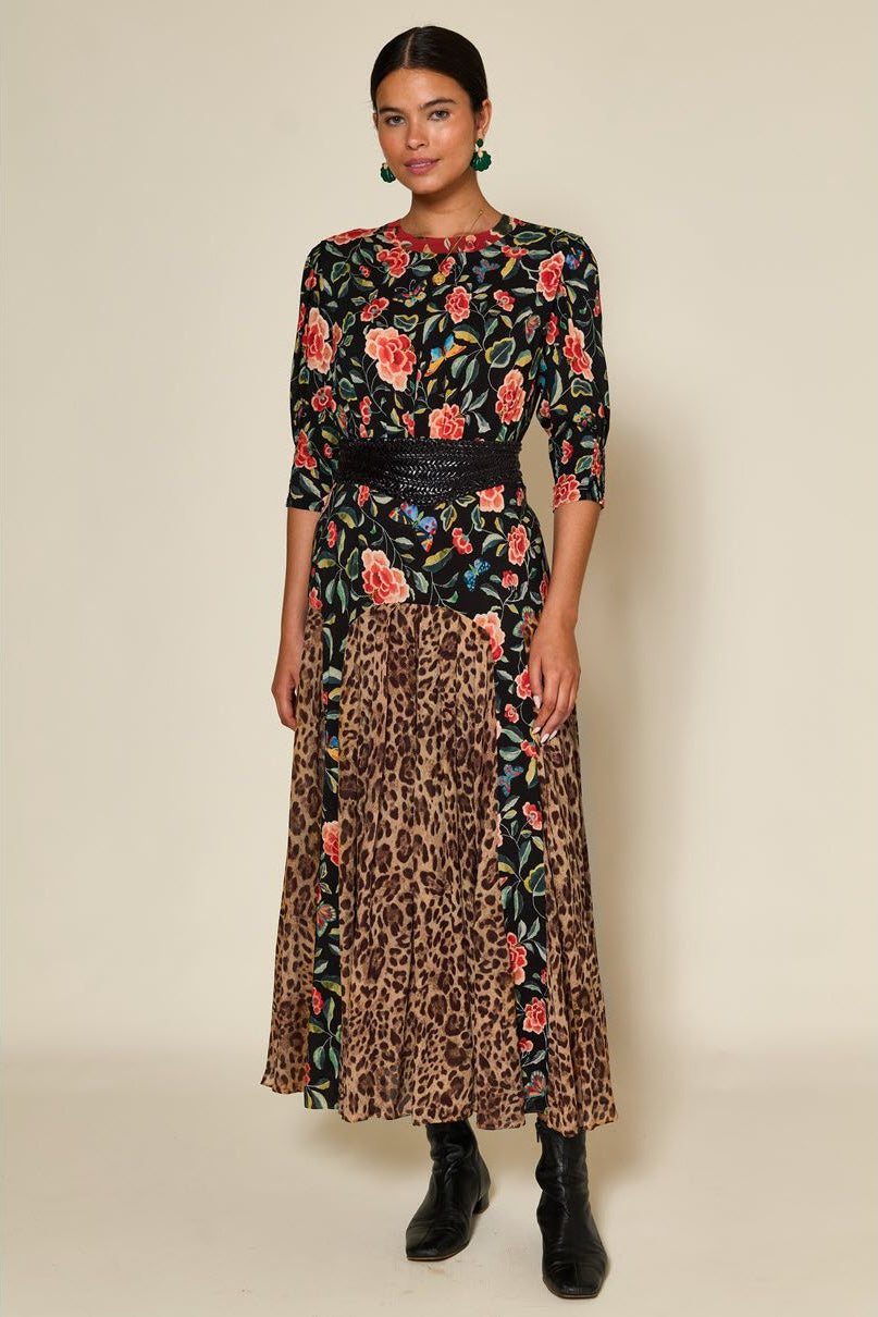 Meg Dress Mila Butterfly Mix Black
