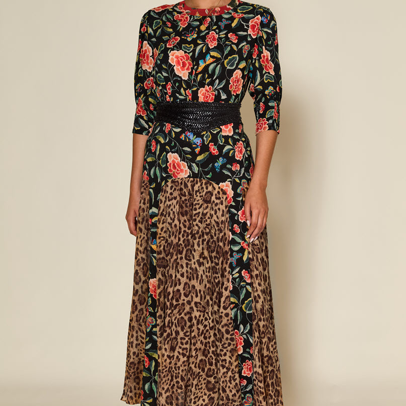 Meg Dress Mila Butterfly Mix Black