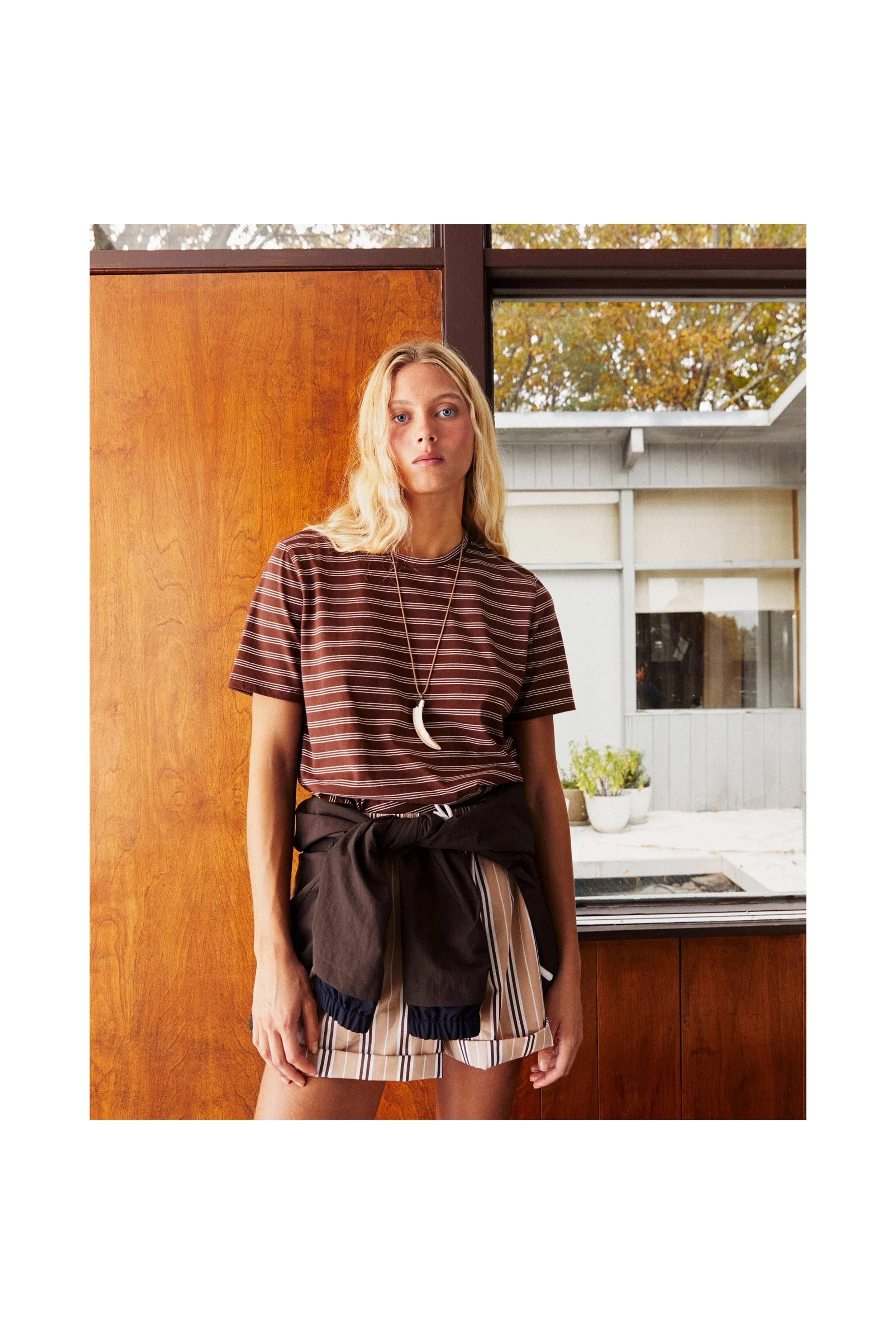 The Modern - Brown/White Mixed Stripe KULE (New)