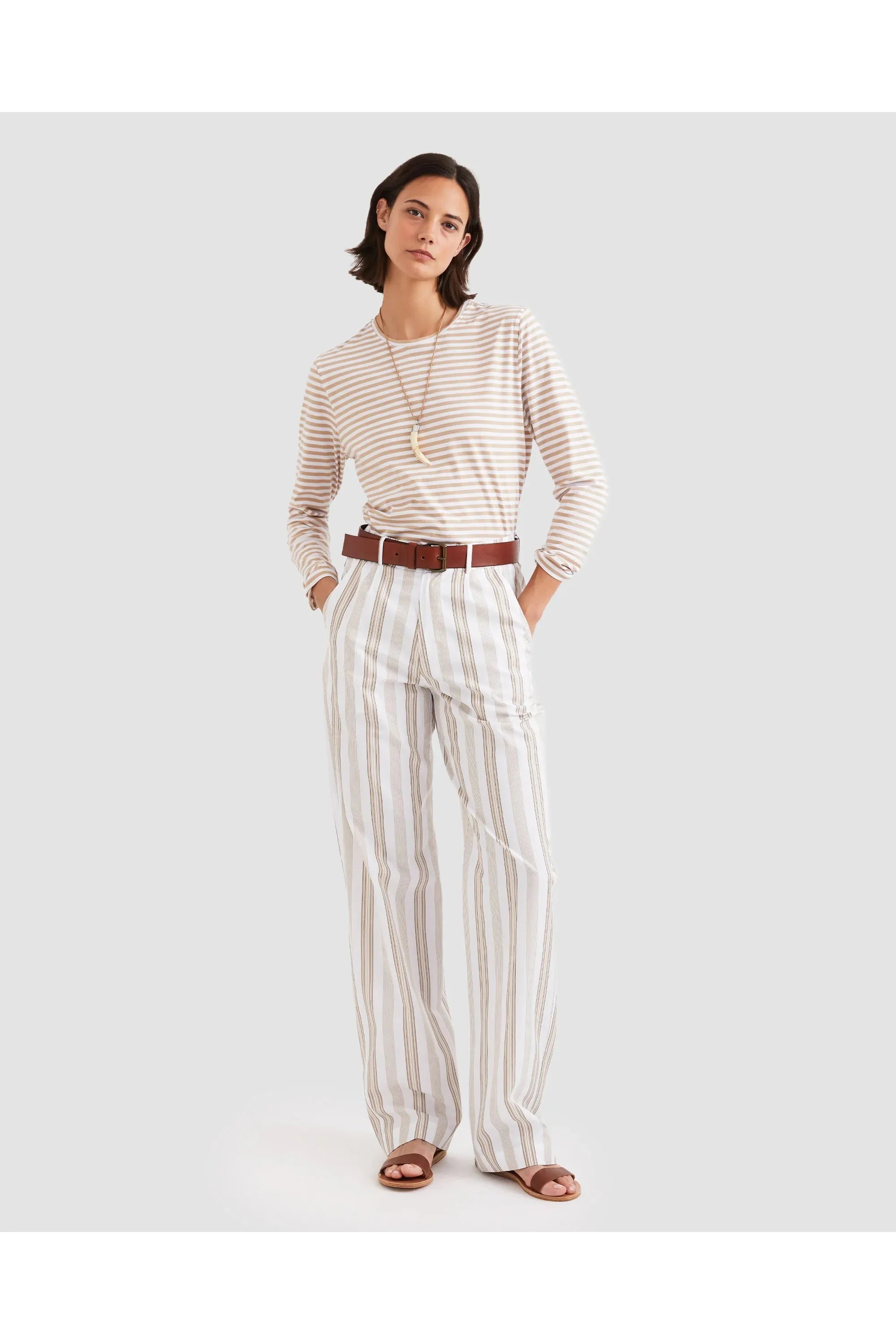 The Modern Long - Khaki/White Kule