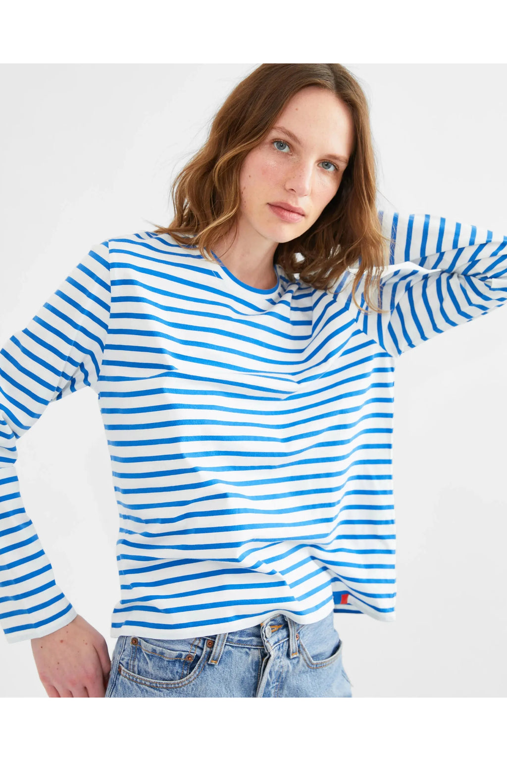 The Modern Long - White/Royal Blue Kule