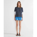 The Modern Navy/White Mixed Stripe Kule